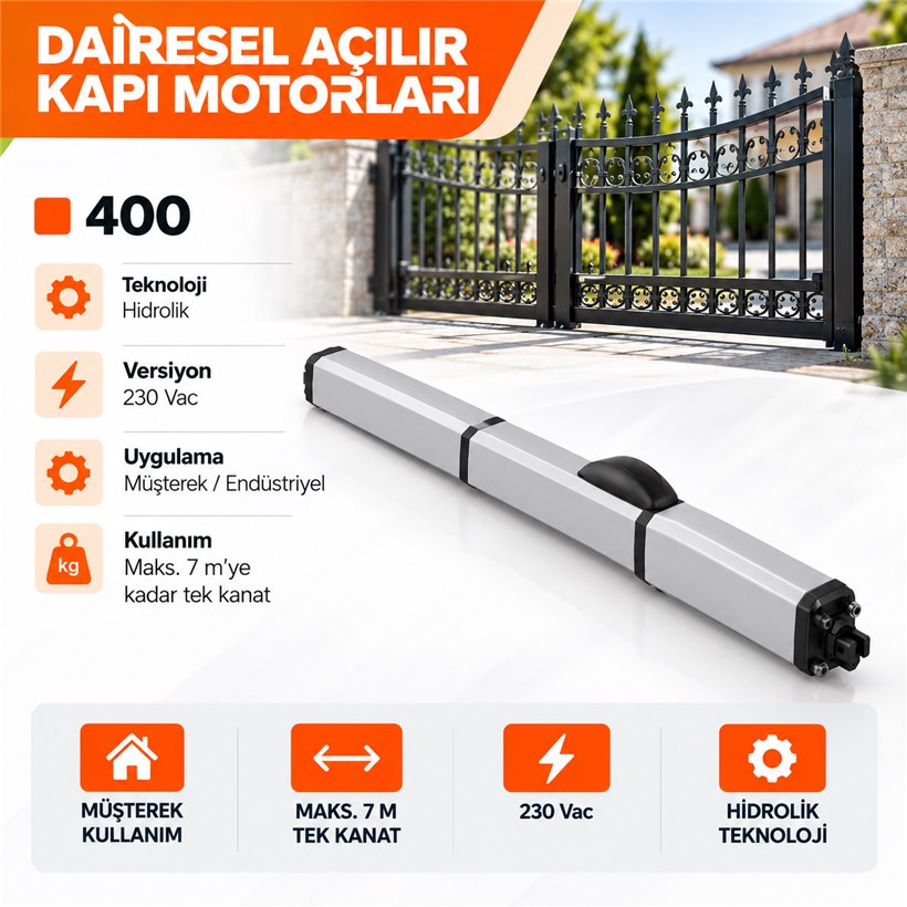KARTOP Darıca FAAC 400 hidrolik açılır kapı motoru