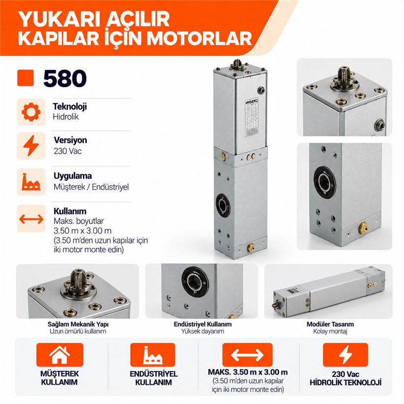 KARTOP Kocaeli FAAC 580 otomatik garaj kapısı motoru